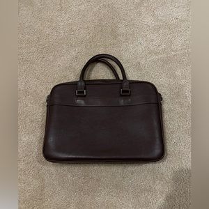Zara Leather Laptop Shoulder Bag